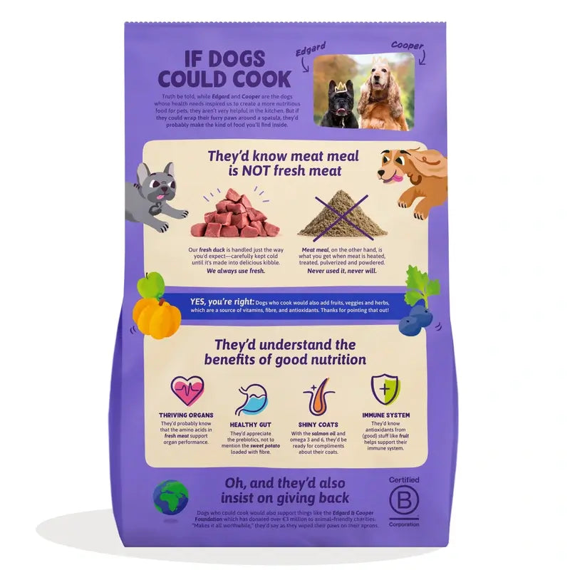 Edgard & Cooper Dog Adult Trocken Ente M 2.5Kg