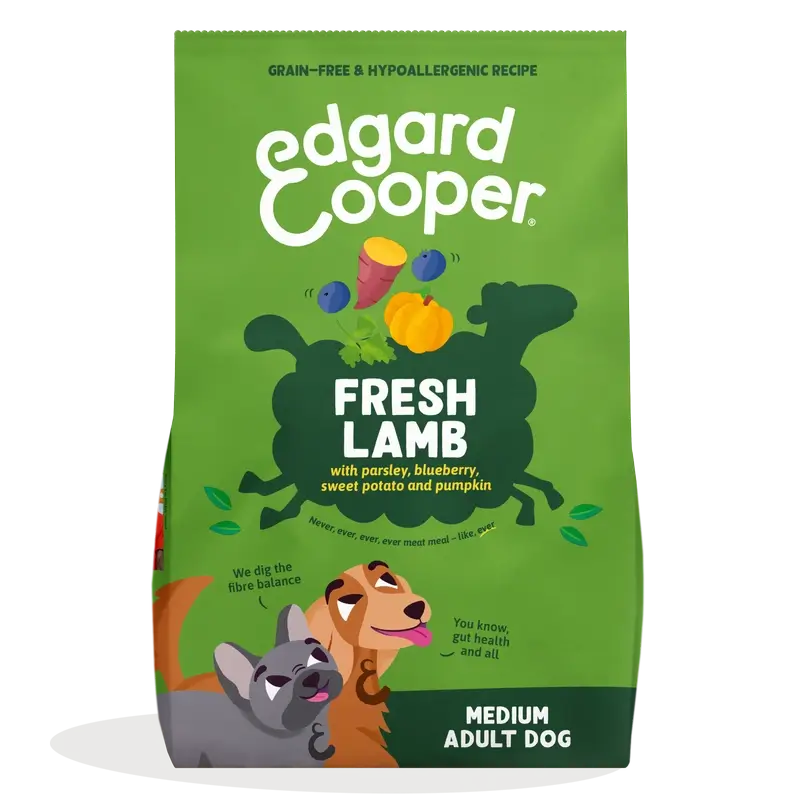 Edgard & Cooper Medium Adult Dog Food With Fresh Lamb , 1 kg