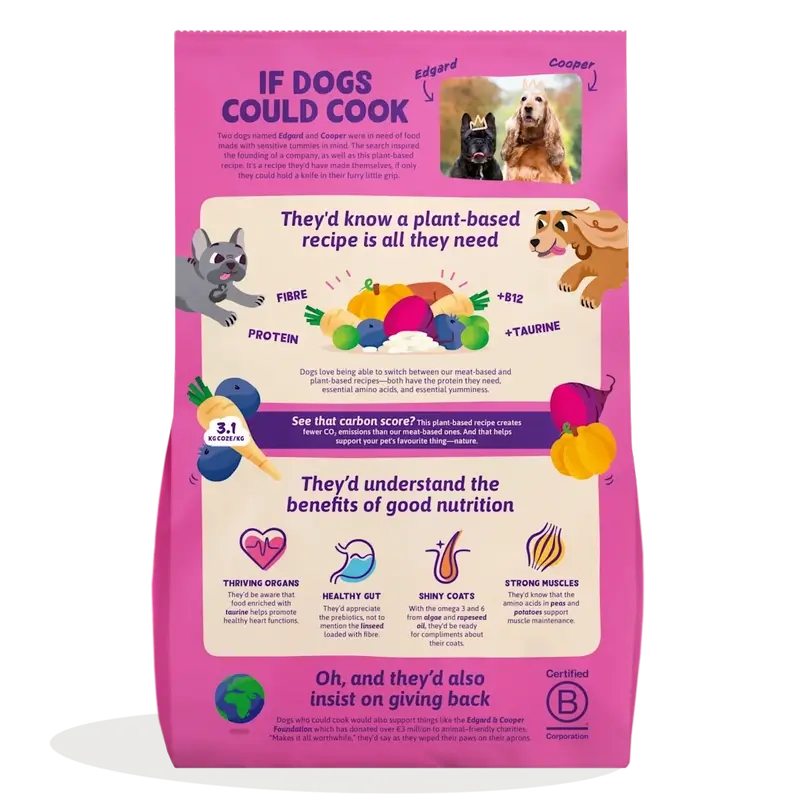 Edgard & Cooper Dog Adult Trockenfutter Rote Bete & Kürbis M 2.5Kg