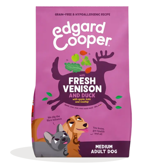 Edgard & Cooper Medium Adult Dog Food With Fresh Venison & Duck, 7 kg