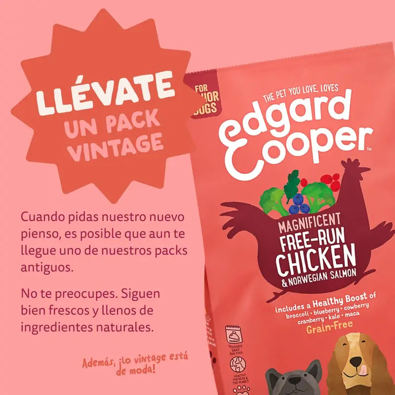 Edgard & Cooper Hund Senior Trocken Huhn/ Lachs M 7Kg