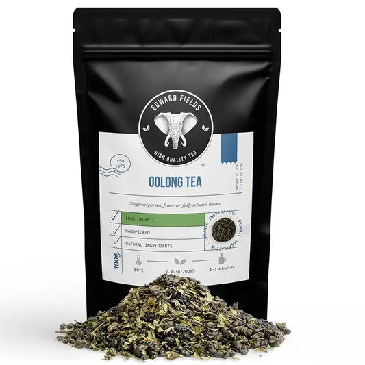 Edward Fields Tea Blue Tea Oolong Organic Oolong Tea Bulk 50 Cups , 100 grams