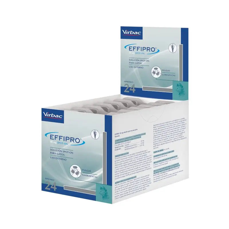 Effipro 50 Mg Spot-On Katzen, 24 Pipetten