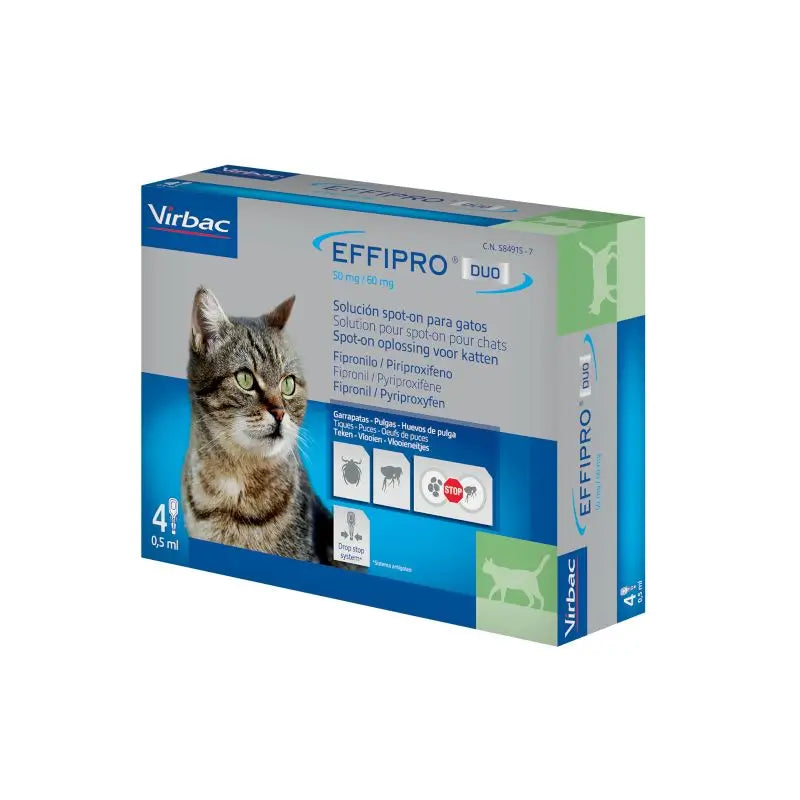 Effipro Duo Spot-On Katzen, 4 Pipetten