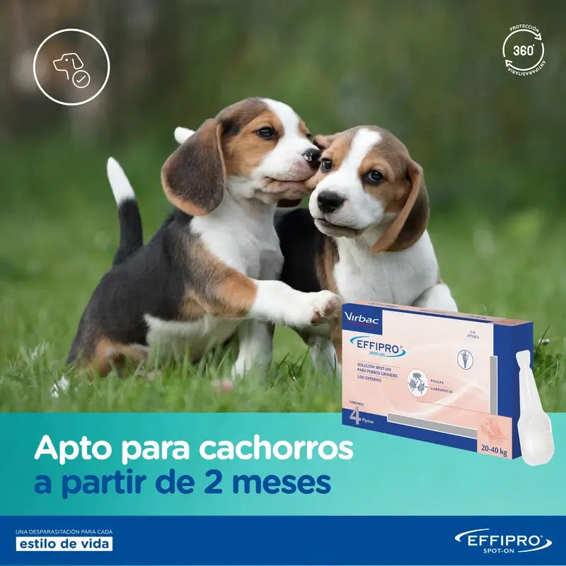 Effipro Spot-On Hund 402 Mg +40Kg, 24Pellets