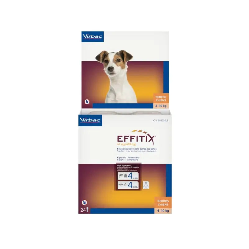 Effitix S Antiparasitikum Kleine Hunde 4-10 Kg, 24 Pipetten