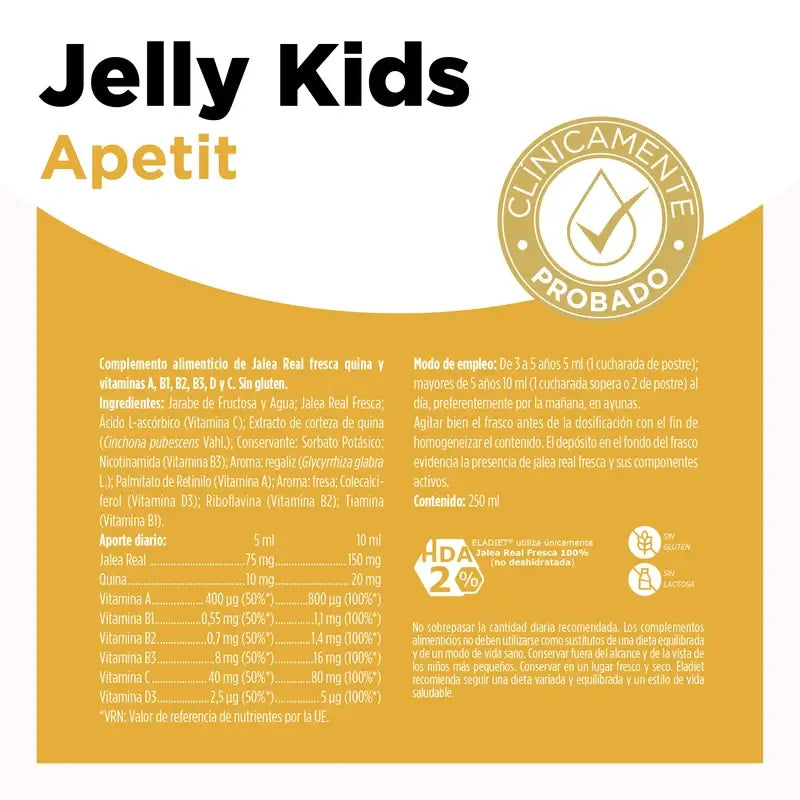 Eladiet Gelee Kinder Apetit, 250 ml