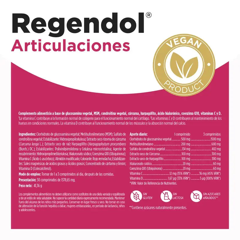Eladiet Regen & Dol Amp Vegan, 30 Tabletten