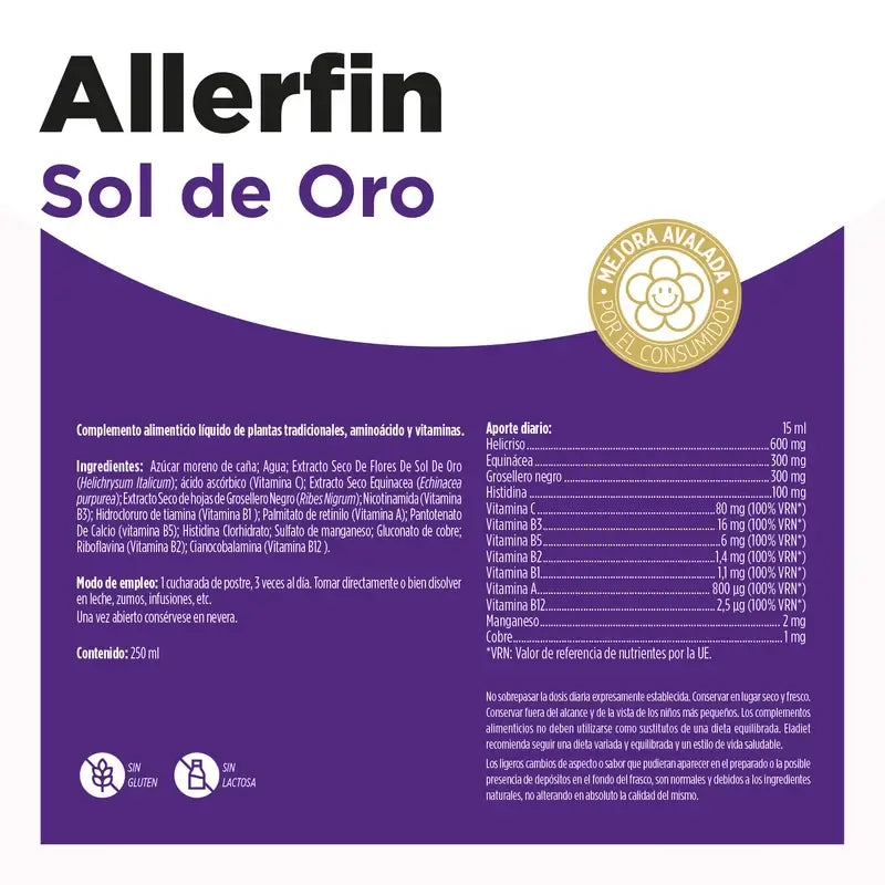 Eladiet Sol De Oro (Plus) Sirup 250ml