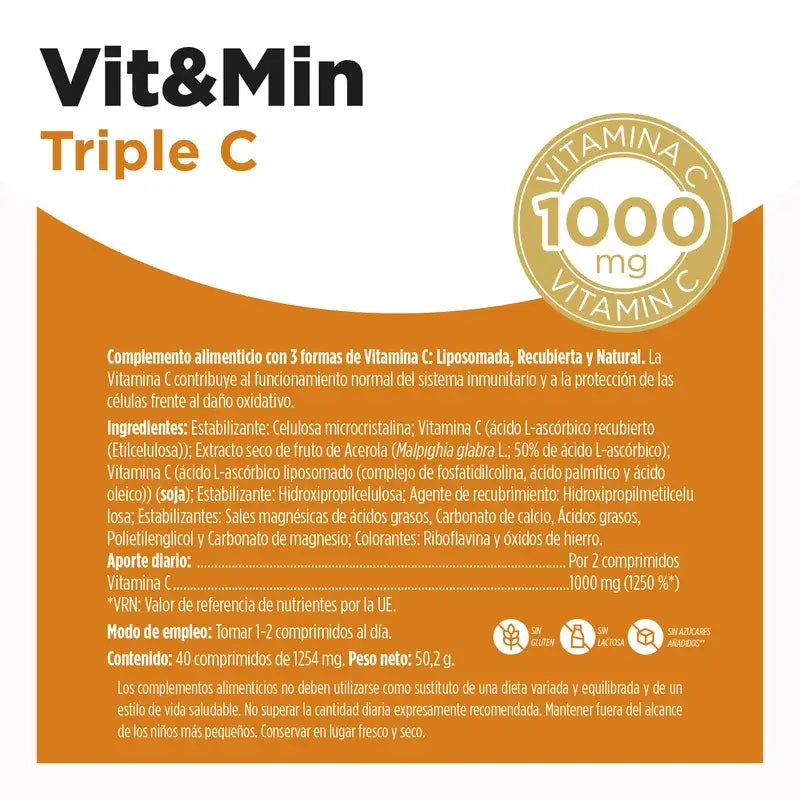 Eladiet Triple C Vit. C Liposomada 40 Tabletten