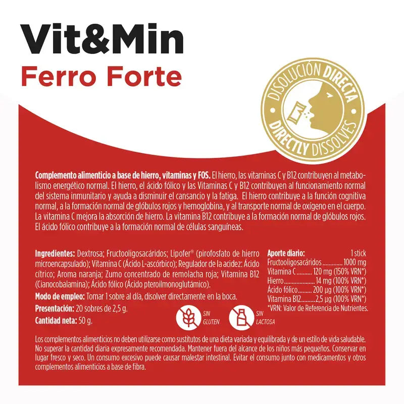 Eladiet Vit&Min Ferro Forte, 20 Stäbchen