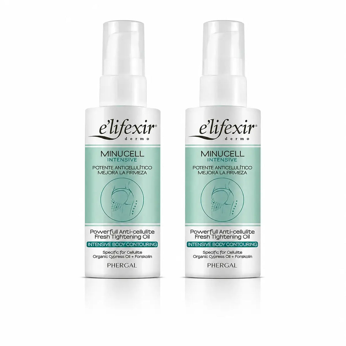 Elifexir Minucell Intensives Anti-Cellulite Schlankheits- und Straffungsöl 100ml, 2er Pack