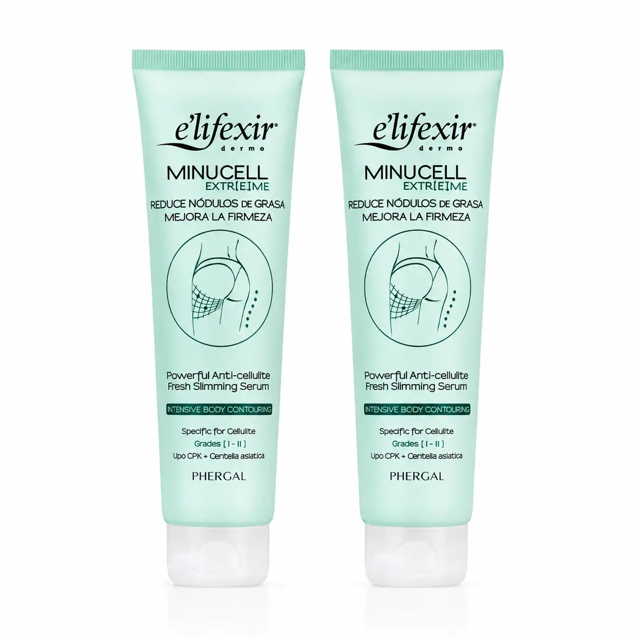 Elifexir Minucell Intensives Anti-Cellulite Schlankheits- und Straffheitsserum 150 ml, 2er Pack