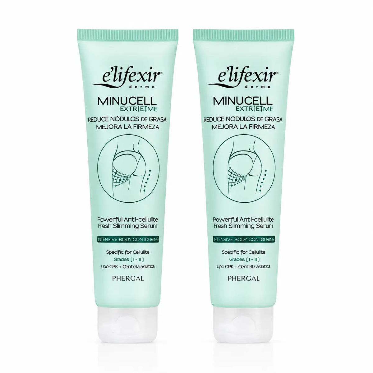 Elifexir Minucell Intensives Anti-Cellulite Schlankheits- und Straffheitsserum 150 ml, 2er Pack