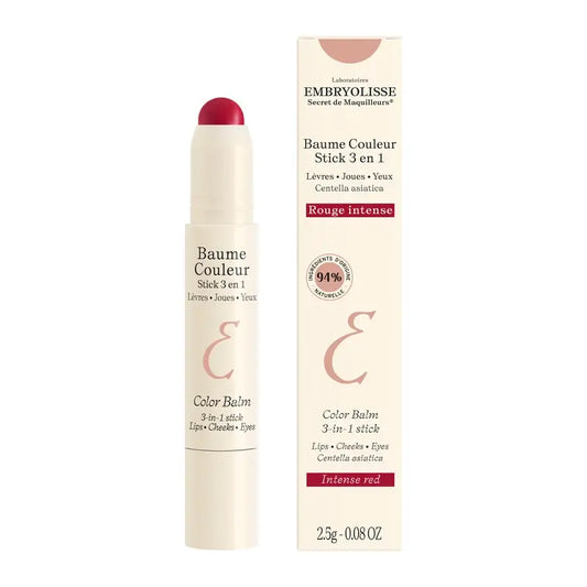 Embryolisse Baume Couleur Stick 3-En-1 Rouge Intense , 2,5 gr