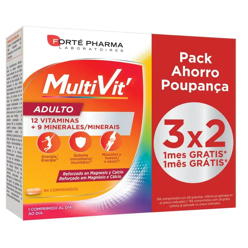 Forté Pharma Energy Multivit Adult 84 tablets