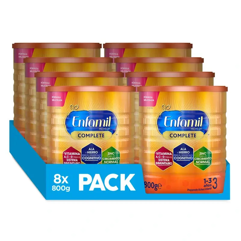 Enfamil Complete 3 Growing-Up Milk, 8 X 800g