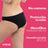 Enna Menstruationshöschen Free Cut Medium Flow Day Größe 2, Schwarz