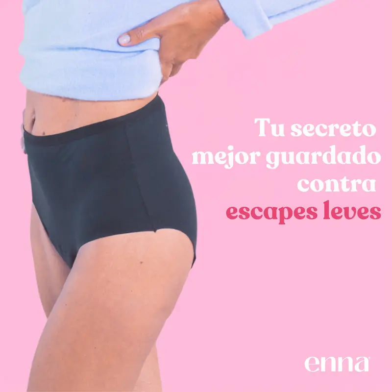 Enna Inkontinenz Damen High Waist 40 Ml, Größe M, Schwarz