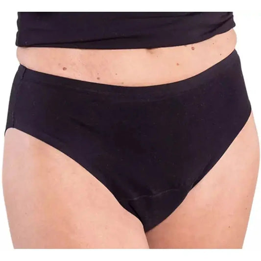 Enna Incontinence Women's Classic Cut 40 Ml Absorption, Size 2XL, Black