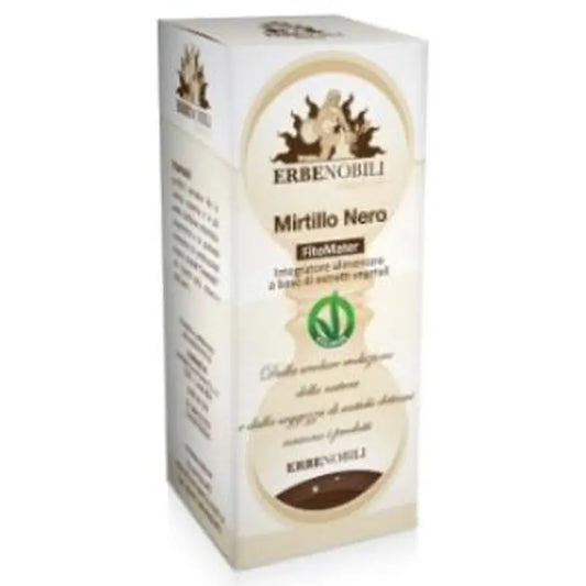 Erbenobili Bilberry Black Bilberry Myrtille Nero Extrac Fitomater 50Ml