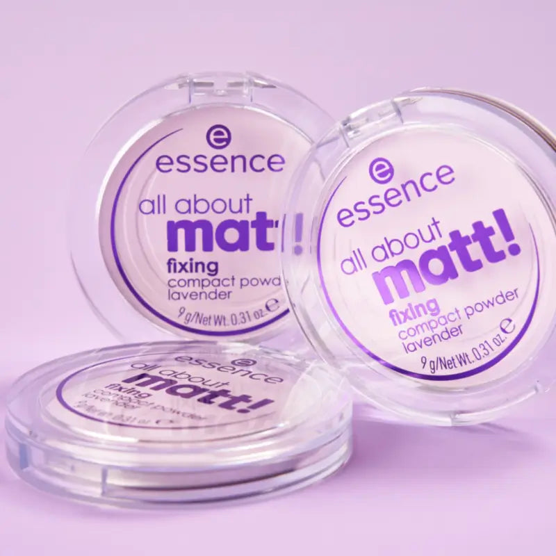 Essence Kompaktpuder „All About Matt!“ mit Lavendelduft, 9 g
