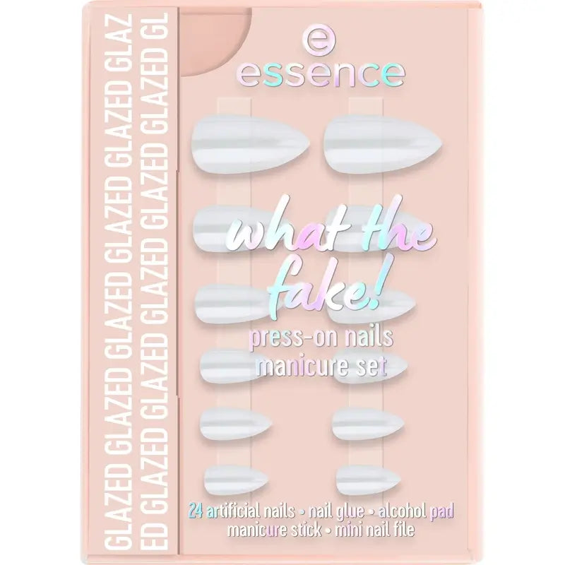 Essence Manicure Set With False Nails What The Fake! Press-On Nails 01 , 28 pieces