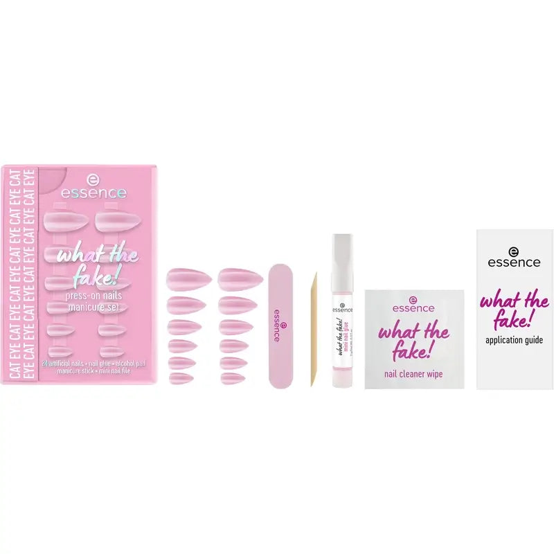 Essence Maniküre Set mit falschen Nägeln What The Fake! Press-On Nägel 02 , 28 Stück