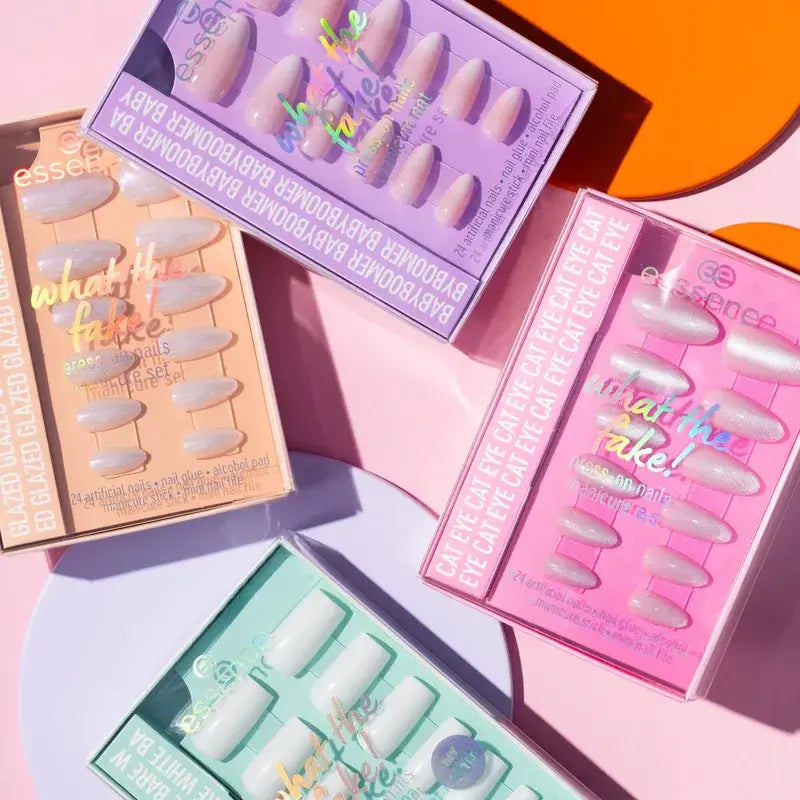 Essence Maniküre Set mit falschen Nägeln What The Fake! Press-On Nägel 03 , 28 Stück