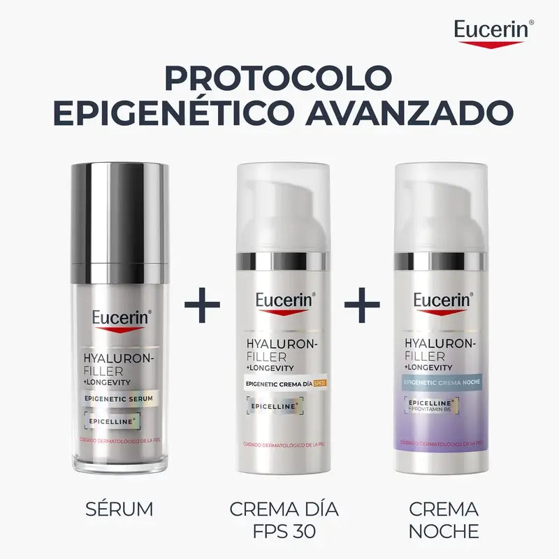 Eucerin Hyaluron-Filler + Longevity Epigenetic Tagescreme LSF 30, 50 ml