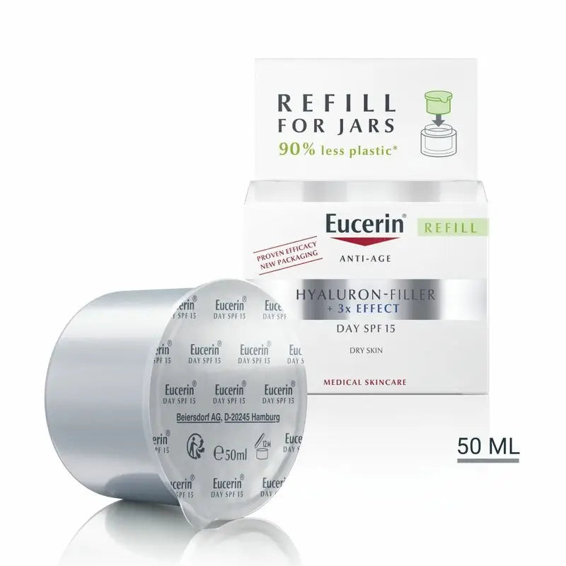 Eucerin Hyaluron Filler Triple Effect X3 Day Fps 15 für trockene Haut, 50 ml