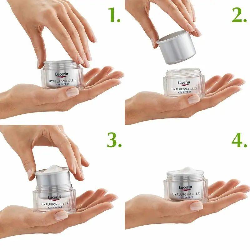 Eucerin Hyaluron Filler Triple Effect X3 Day Fps 15 für trockene Haut, 50 ml