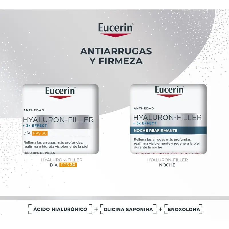 Eucerin Pack Anti-Aging Hyaluron-Filler Tagescreme Fps 30 50Ml + Nachtcreme 50Ml