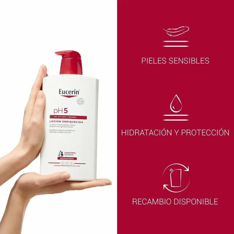 Eucerin Ph5 Angereicherte Lotion, 1000 ml