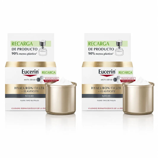 Eucerin Refill Nachtcreme Hyaluron Filler Elastizität , 50 ml , Packung 2