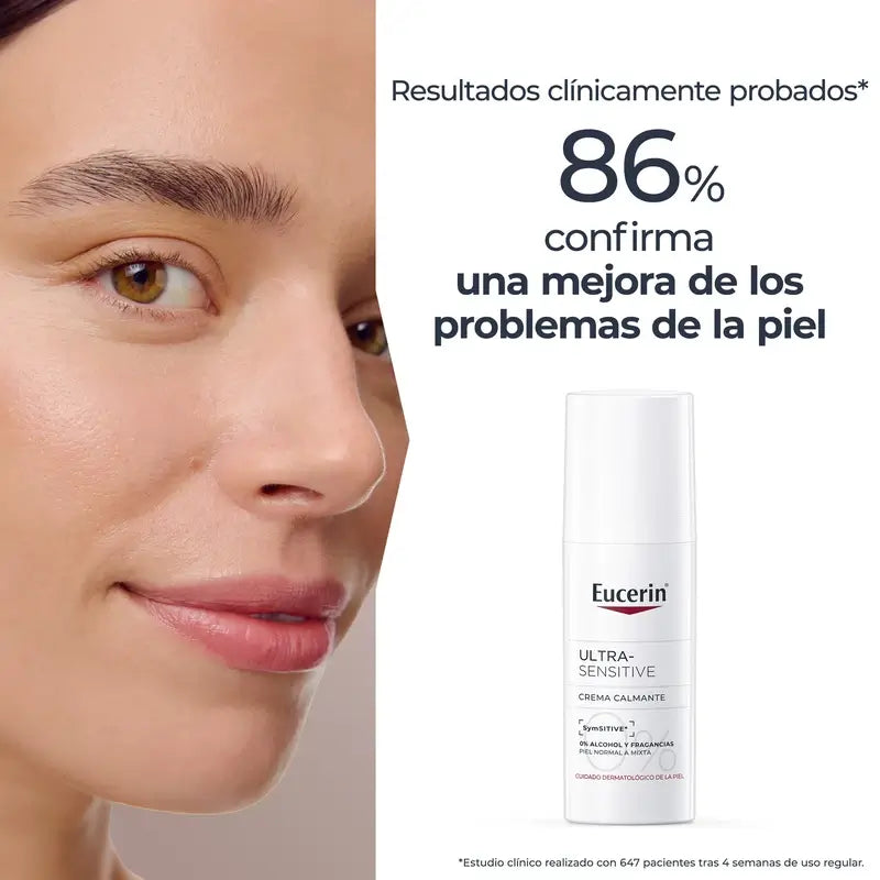 Eucerin Ultra-Sensitive Beruhigende Creme für normale bis Mischhaut, 50 ml