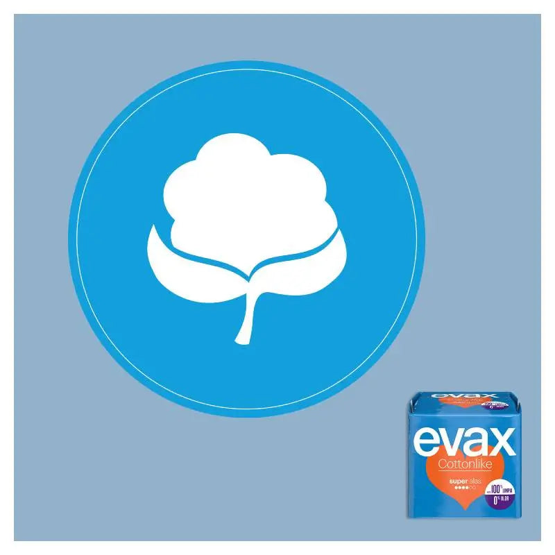 Evax Cottonlike Super Pads mit Flügeln 12 Stück