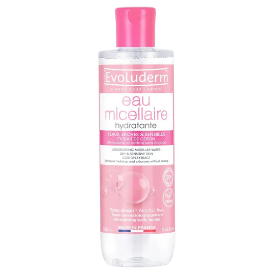 Evoluderm Micellar Water für trockene/empfindliche Haut, 250 ml