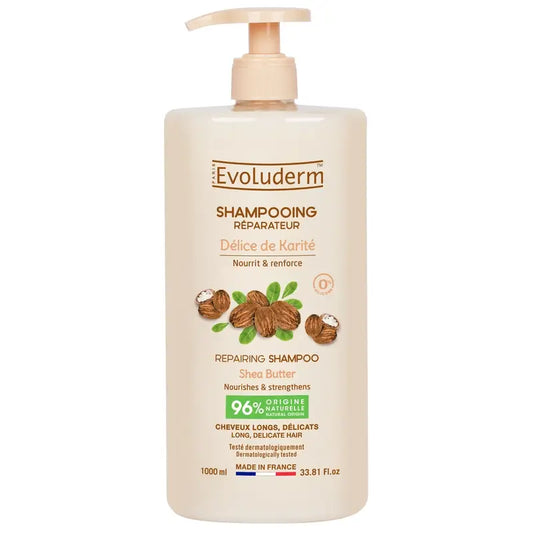 Evoluderm Shea Butter Shampoo, 1000 ml