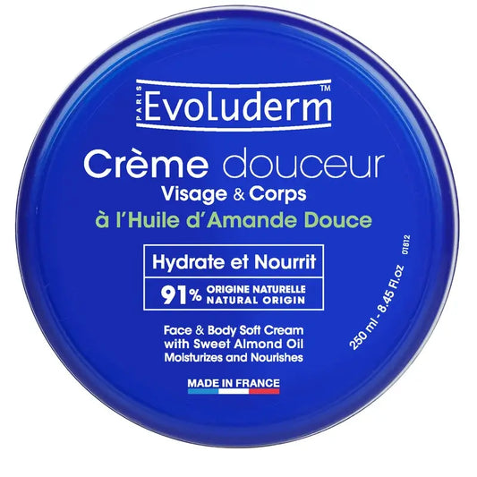 Evoluderm Mandelsüße Gesichts- und Körpercreme, 250 ml