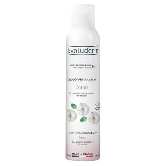 Evoluderm Deodorant Baumwolle 24H, 200 ml