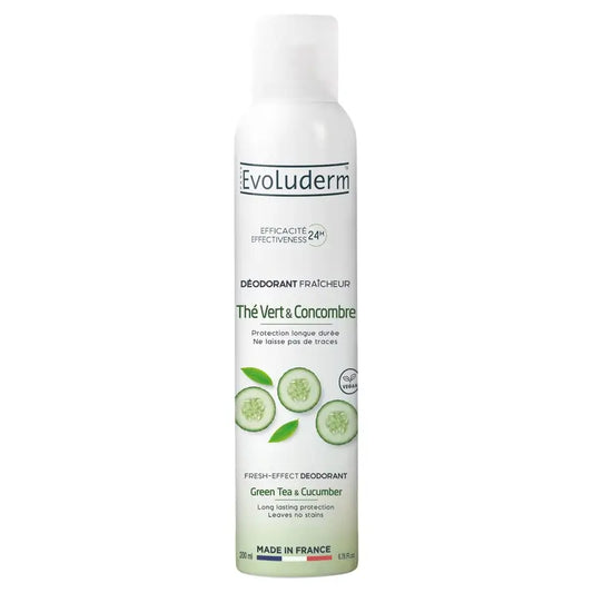 Evoluderm Grüner Tee & Gurke Deodorant 24H, 200 ml