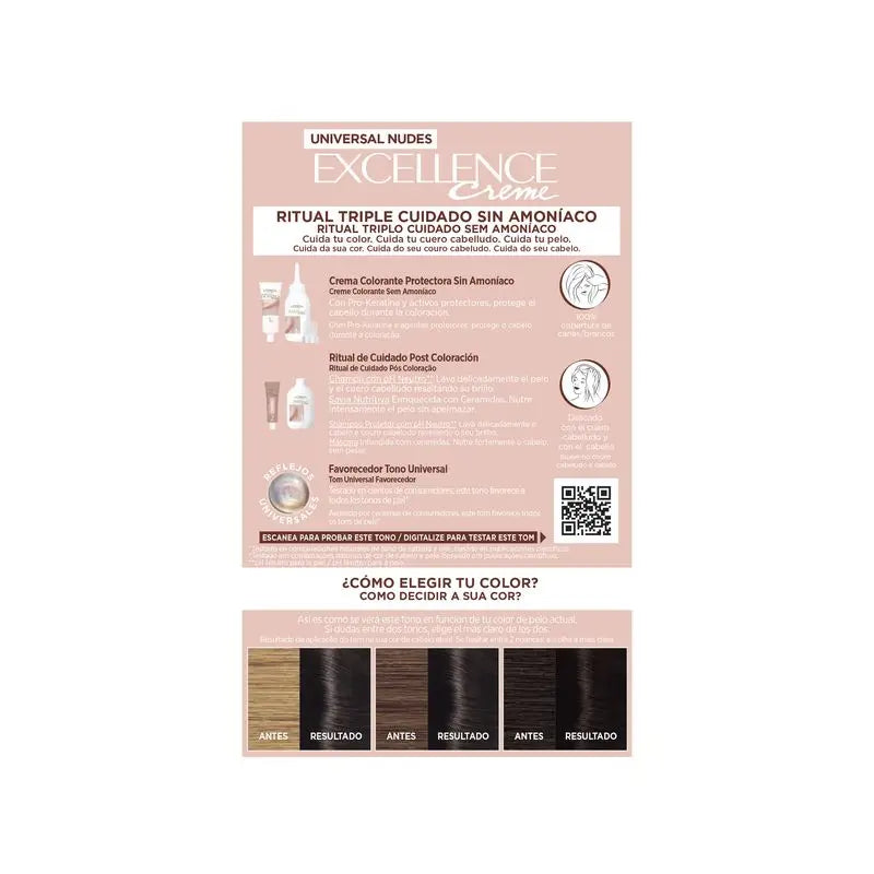 L'Oréal Paris Excell Univ Nudes Schwarz 1U 550
