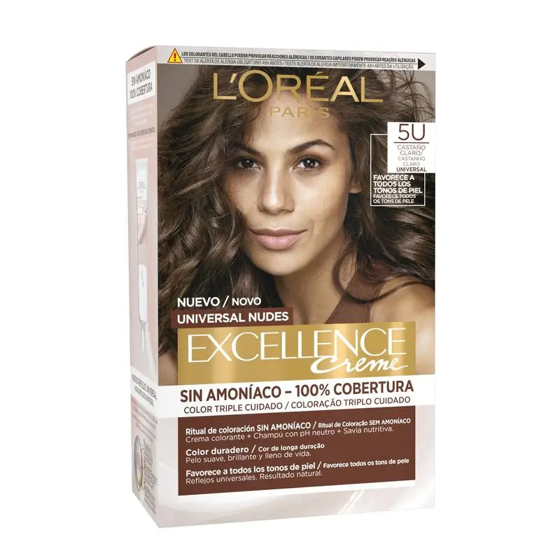 L'Oréal Paris Excell Univ Nudes Lt Braun 5U 550