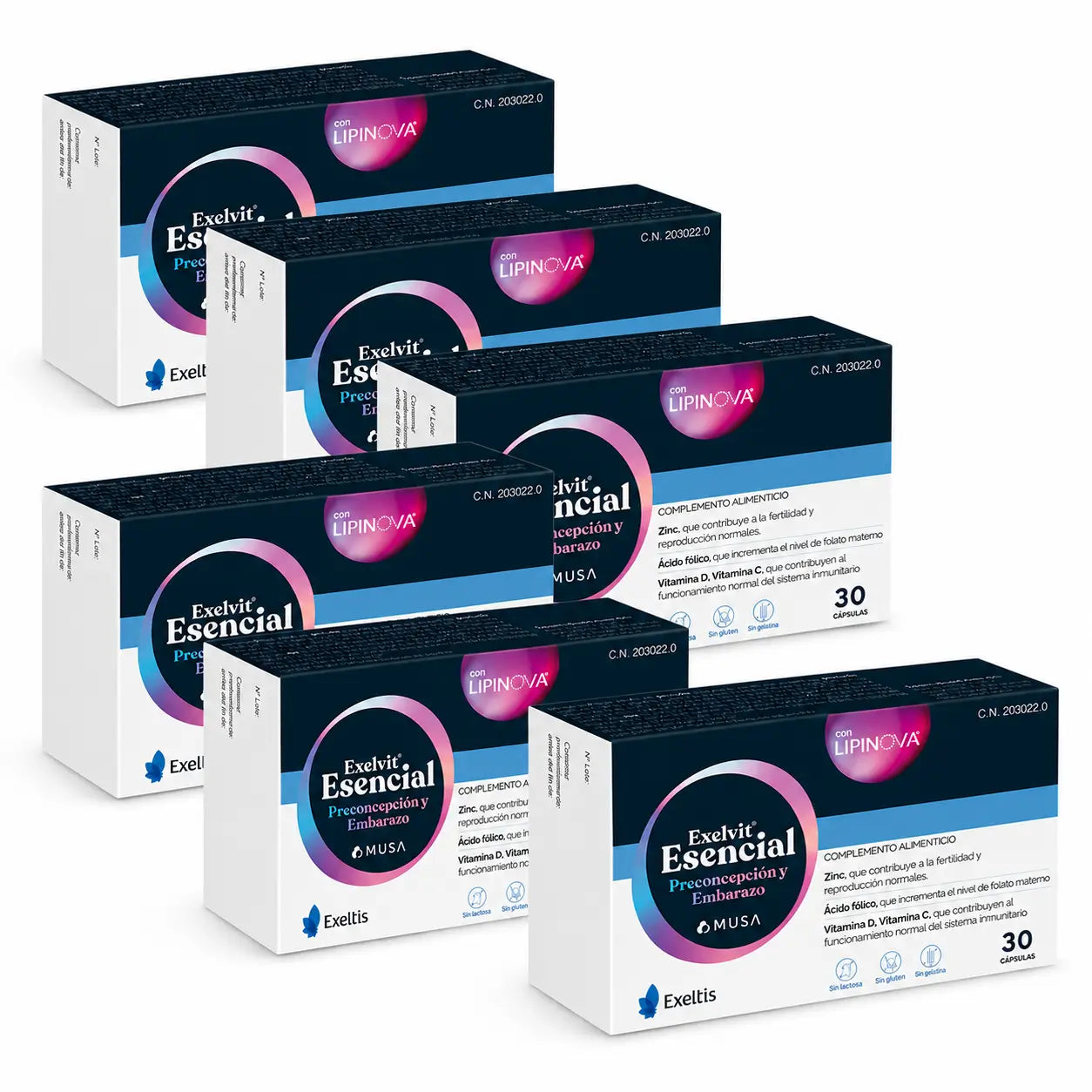 Exelvit Essential Preconception und Schwangerschaft, 6x30 Kapseln
