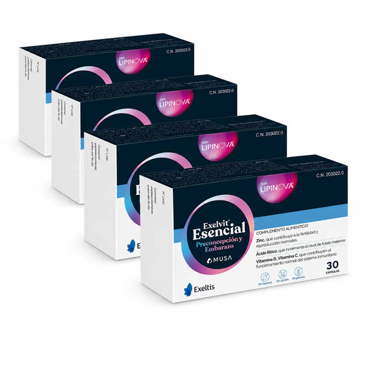 Exelvit Essential Preconception und Schwangerschaft, Packung 4 x 30 Kapseln