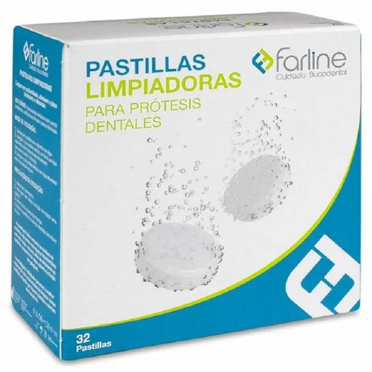 Farline Denture Cleaning Tablets, 32 units