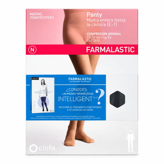 Farmalastic Normal Kompressionsstrumpfhose Schwarz, Damengröße