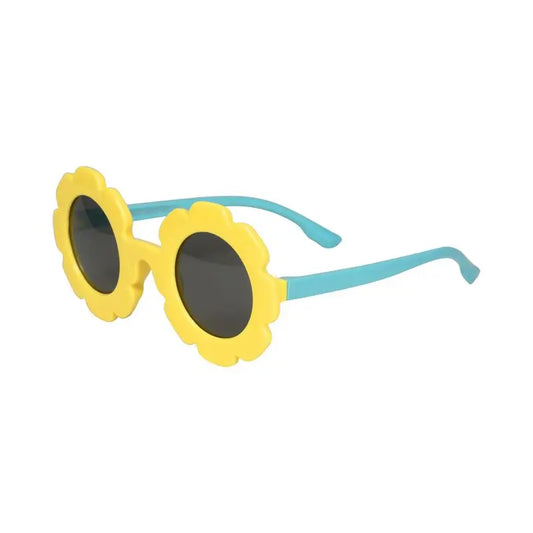 Farmamoda Polarised Sunglasses For Children Yellow & Blue Flower, 25 gr
