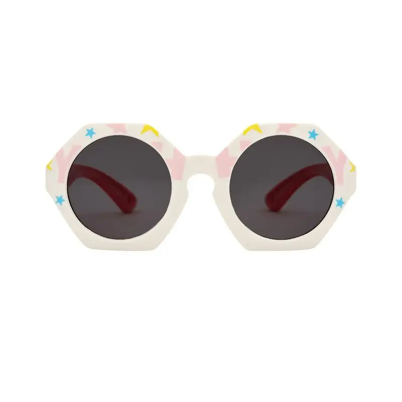 Farmamoda Kinder Sonnenbrille polarisiert Weiß & Rot, 25 gr